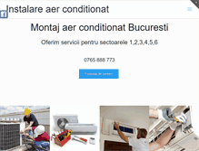 Tablet Screenshot of instalare-aer-conditionat-bucuresti.ro